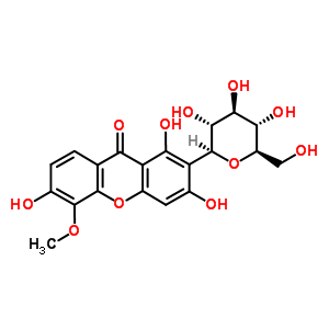 2-β-d-glucopyranosyl-1,3,6-trihydroxy-5-methoxy-9h-xanthen-9-oneStructure,51419-56-8Structure 2-β-d-glucopyranosyl-1,3,6-trihydroxy-5-methoxy-9h-xanthen-9-one Structure,51419-56-8Structure