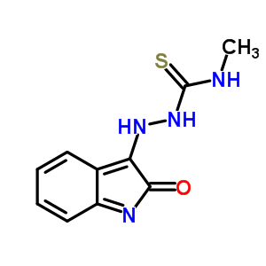 Hydrazinecarbothioamide,2-(1,2-dihydro-2-oxo-3h-indol-3-ylidene)-n-methyl-Structure,51449-14-0Structure Hydrazinecarbothioamide,2-(1,2-dihydro-2-oxo-3h-indol-3-ylidene)-n-methyl- Structure,51449-14-0Structure