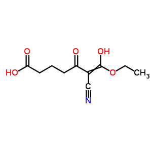 6-Cyano-7-ethoxy-7-hydroxy-5-oxo-hept-6-enoic acidStructure,51453-81-7Structure 6-Cyano-7-ethoxy-7-hydroxy-5-oxo-hept-6-enoic acid Structure,51453-81-7Structure
