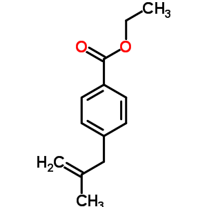 4-(2-Methyl-allyl)-benzoic acid ethyl esterStructure,514821-16-0Structure 4-(2-Methyl-allyl)-benzoic acid ethyl ester Structure,514821-16-0Structure