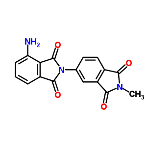 5-(4-氨基-1,3-二氧代-異吲哚-2-基)-2-甲基-異吲哚-1,3-二酮結(jié)構(gòu)式_5160-54-3結(jié)構(gòu)式
