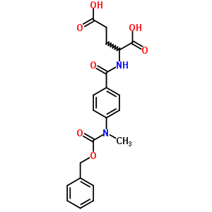 n-[4-[甲基[(苯基甲氧基)羰基]氨基]苯甲?；鵠-D-谷氨酸結(jié)構(gòu)式_51865-83-9結(jié)構(gòu)式