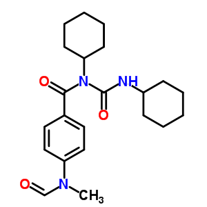 N-環(huán)己基-n-(環(huán)己基氨基甲酰)-4-(甲?；?甲基-氨基)苯甲酰胺結(jié)構(gòu)式_51865-86-2結(jié)構(gòu)式
