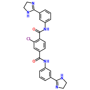 2-氯-N,N-雙[3-(4,5-二氫-1H-咪唑-2-基)苯基]苯-1,4-二羧酰胺結(jié)構(gòu)式_5188-04-5結(jié)構(gòu)式