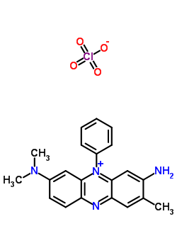3-Amino-7-(dimethylamino)-2-methyl-5-phenylphenazinium perchlorateStructure,51896-65-2Structure 3-Amino-7-(dimethylamino)-2-methyl-5-phenylphenazinium perchlorate Structure,51896-65-2Structure