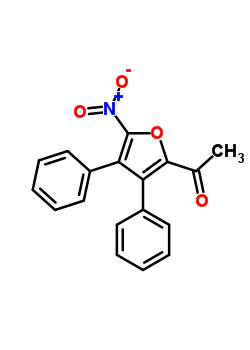 3,4-Diphenyl -5-nitro-2-acetylfuranStructure,52101-49-2Structure 3,4-Diphenyl -5-nitro-2-acetylfuran Structure,52101-49-2Structure