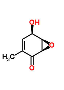 (1R,6r)-5-羥基-3-甲基-7-噁雙環(huán)[4.1.0]-3-庚烯-2-酮結(jié)構(gòu)式_52146-62-0結(jié)構(gòu)式