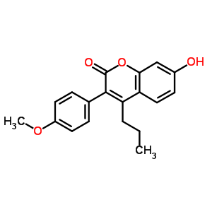7-Hydroxy-3-(4-methoxyphenyl)-4-propyl-2h-chromen-2-oneStructure,5219-18-1Structure 7-Hydroxy-3-(4-methoxyphenyl)-4-propyl-2h-chromen-2-one Structure,5219-18-1Structure