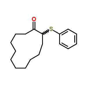 2-Phenylsulfanylcyclododecan-1-oneStructure,52190-43-9Structure 2-Phenylsulfanylcyclododecan-1-one Structure,52190-43-9Structure