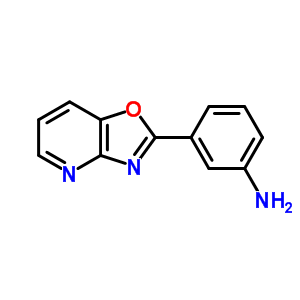 3-噁唑并[4,5-b]吡啶-2-基苯胺結(jié)構(gòu)式_52333-90-1結(jié)構(gòu)式