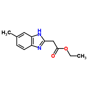 Ethyl (5-methyl-1h-benzimidazol-2-yl)acetateStructure,52335-18-9Structure Ethyl (5-methyl-1h-benzimidazol-2-yl)acetate Structure,52335-18-9Structure