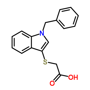 1-Benzylindole-3-thioacetic acidStructure,524035-97-0Structure 1-Benzylindole-3-thioacetic acid Structure,524035-97-0Structure