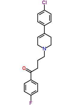 4(4-氯苯基)-1-(4-(4-氟苯基)-4-氧代丁基)-1,2,3,6-四氫吡啶鹽酸鹽結(jié)構(gòu)式_52669-92-8結(jié)構(gòu)式