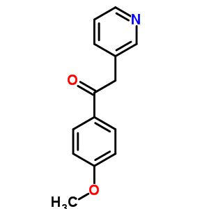 1-(4-甲氧基苯基)-2-(3-吡啶)-乙酮結(jié)構(gòu)式_52700-25-1結(jié)構(gòu)式