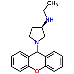 (3R)-n-乙基-1-(9h-氧雜蒽-9-基)-3-吡咯烷胺結構式_52963-48-1結構式