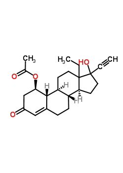 (1B,17a)-1-(acetyloxy)-13-ethyl-17-hydroxy-18,19-dinorpregn-4-en-20-yn-3-oneStructure,53020-96-5Structure (1B,17a)-1-(acetyloxy)-13-ethyl-17-hydroxy-18,19-dinorpregn-4-en-20-yn-3-one Structure,53020-96-5Structure