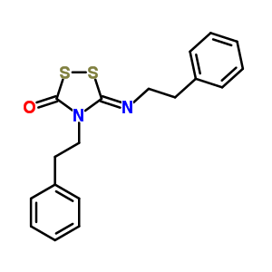 4-Phenethyl-5-phenethylimino-1,2,4-dithiazolidin-3-oneStructure,5338-83-0Structure 4-Phenethyl-5-phenethylimino-1,2,4-dithiazolidin-3-one Structure,5338-83-0Structure