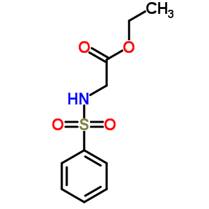 ((苯基磺?；?氨基)乙酸乙酯結(jié)構(gòu)式_5349-15-5結(jié)構(gòu)式