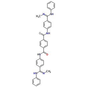 N,N-雙[4-(n-甲基-n-苯基-甲脒基)苯基]苯-1,4-二羧酰胺結(jié)構(gòu)式_5352-54-5結(jié)構(gòu)式