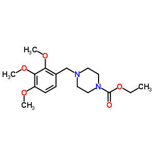 Ethyl 4-(2,3,4-trimethoxybenzyl)piperazine-1-carboxylateStructure,53531-01-4Structure Ethyl 4-(2,3,4-trimethoxybenzyl)piperazine-1-carboxylate Structure,53531-01-4Structure