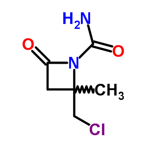 1-Azetidinecarboxamide,2-(chloromethyl)-2-methyl-4-oxo-Structure,53598-91-7Structure 1-Azetidinecarboxamide,2-(chloromethyl)-2-methyl-4-oxo- Structure,53598-91-7Structure