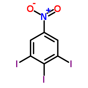 1,2,3-三碘-5-硝基苯結(jié)構(gòu)式_53663-23-3結(jié)構(gòu)式