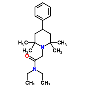 1-(N,n-diethylglycyl)-4-phenyl-2,2,6,6-tetramethylpiperidineStructure,53725-56-7Structure 1-(N,n-diethylglycyl)-4-phenyl-2,2,6,6-tetramethylpiperidine Structure,53725-56-7Structure