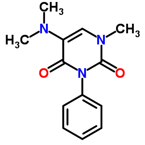 5-(Dimethylamino)-1-methyl-3-phenyluracilStructure,53727-39-2Structure 5-(Dimethylamino)-1-methyl-3-phenyluracil Structure,53727-39-2Structure