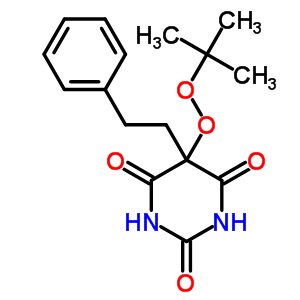 5-Tert-butylperoxy-5-(alpha-methylbenzyl)barbituric acidStructure,53761-08-3Structure 5-Tert-butylperoxy-5-(alpha-methylbenzyl)barbituric acid Structure,53761-08-3Structure