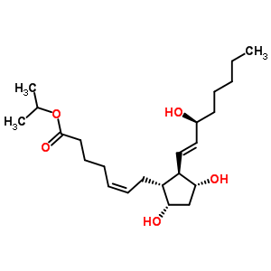 9Alpha, 11alpha, 15s-trihydroxy-prosta-5z, 13e-dien-1-oic acid, isopropyl esterStructure,53764-90-2Structure 9Alpha, 11alpha, 15s-trihydroxy-prosta-5z, 13e-dien-1-oic acid, isopropyl ester Structure,53764-90-2Structure