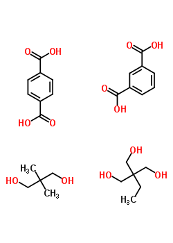 1,3-苯二甲酸與 1,4-苯二甲酸, 2,2-二甲基-1,3-丙烷二醇和 2-乙基-2-(羥基甲基)-1,3-丙烷二醇聚合物結(jié)構(gòu)式_53808-41-6結(jié)構(gòu)式 1,3-苯二甲酸與 1,4-苯二甲酸, 2,2-二甲基-1,3-丙烷二醇和 2-乙基-2-(羥基甲基)-1,3-丙烷二醇聚合物結(jié)構(gòu)式_53808-41-6結(jié)構(gòu)式