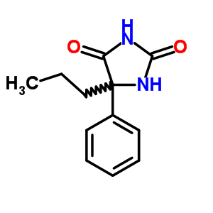 5-Phenyl-5-propyl-imidazolidine-2,4-dioneStructure,5394-37-6Structure 5-Phenyl-5-propyl-imidazolidine-2,4-dione Structure,5394-37-6Structure