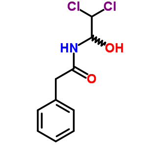 N-(2,2-dichloro-1-hydroxy-ethyl)-2-phenyl-acetamideStructure,5394-75-2Structure N-(2,2-dichloro-1-hydroxy-ethyl)-2-phenyl-acetamide Structure,5394-75-2Structure