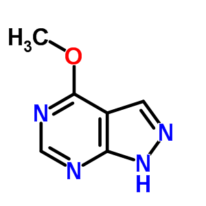 (9ci)-4-甲氧基-1H-吡唑并[3,4-d]嘧啶結(jié)構(gòu)式_5399-93-9結(jié)構(gòu)式