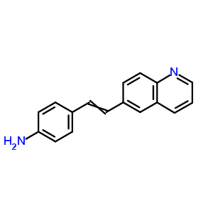 4-(2-Quinolin-6-ylethenyl)anilineStructure,54-82-0Structure 4-(2-Quinolin-6-ylethenyl)aniline Structure,54-82-0Structure