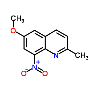 Quinoline, 6-methoxy-2-methyl-8-nitro-Structure,54232-06-3Structure Quinoline, 6-methoxy-2-methyl-8-nitro- Structure,54232-06-3Structure