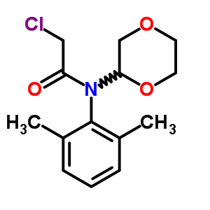 2-氯-n-(1,3-二氧雜烷-2-甲基)-n-(2,6-二甲基苯基)乙酰胺結構式_54237-74-0結構式