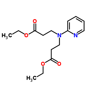 B-alanine,n-(3-ethoxy-3-oxopropyl)-n-2-pyridinyl-, ethyl esterStructure,5436-02-2Structure B-alanine,n-(3-ethoxy-3-oxopropyl)-n-2-pyridinyl-, ethyl ester Structure,5436-02-2Structure