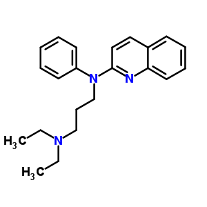 N,n-diethyl-n-phenyl-n-quinolin-2-yl-propane-1,3-diamineStructure,5439-76-9Structure N,n-diethyl-n-phenyl-n-quinolin-2-yl-propane-1,3-diamine Structure,5439-76-9Structure
