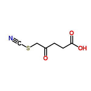 Pentanoic acid,4-oxo-5-thiocyanato-Structure,5440-64-2Structure Pentanoic acid,4-oxo-5-thiocyanato- Structure,5440-64-2Structure