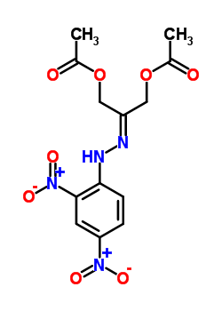 1,3-Bis(acetyloxy)-2-propanone 2-((2,4-dinitrophenyl)hydrazone)Structure,54420-10-9Structure 1,3-Bis(acetyloxy)-2-propanone 2-((2,4-dinitrophenyl)hydrazone) Structure,54420-10-9Structure