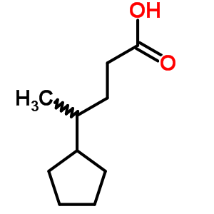 4-Cyclopentylpentanoic acidStructure,5445-47-6Structure 4-Cyclopentylpentanoic acid Structure,5445-47-6Structure