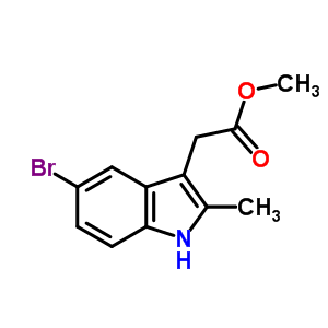 1H-indole-3-aceticacid, 5-bromo-2-methyl-, methyl esterStructure,5446-22-0Structure 1H-indole-3-aceticacid, 5-bromo-2-methyl-, methyl ester Structure,5446-22-0Structure