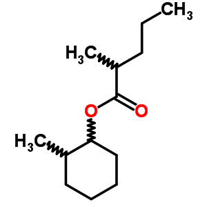 Pentanoic acid,2-methyl-, 2-methylcyclohexyl esterStructure,5448-34-0Structure Pentanoic acid,2-methyl-, 2-methylcyclohexyl ester Structure,5448-34-0Structure