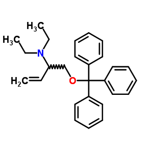N,n-diethyl-1-trityloxy-but-3-en-2-amineStructure,5449-85-4Structure N,n-diethyl-1-trityloxy-but-3-en-2-amine Structure,5449-85-4Structure