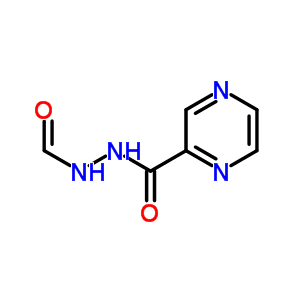 Hydrazine, 1-formyl-2-(pyrazinylcarbonyl)-Structure,54571-24-3Structure Hydrazine, 1-formyl-2-(pyrazinylcarbonyl)- Structure,54571-24-3Structure