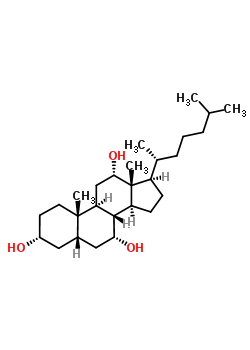 3,7,12-TrihydroxycoprostaneStructure,547-96-6Structure 3,7,12-Trihydroxycoprostane Structure,547-96-6Structure