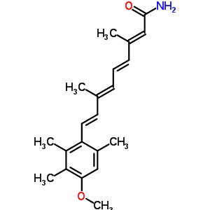 9-(4-Methoxy-2,3,6-trimethylphenyl)-3,7-dimethyl-2,4,6,8-nonatetraenamideStructure,54757-58-3Structure 9-(4-Methoxy-2,3,6-trimethylphenyl)-3,7-dimethyl-2,4,6,8-nonatetraenamide Structure,54757-58-3Structure