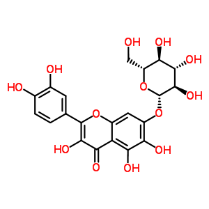 Quercetagetin-7-o-glucosideStructure,548-75-4Structure Quercetagetin-7-o-glucoside Structure,548-75-4Structure