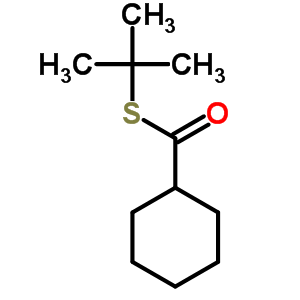 Cyclohexanecarbothioic acid s-tert-butyl esterStructure,54829-37-7Structure Cyclohexanecarbothioic acid s-tert-butyl ester Structure,54829-37-7Structure